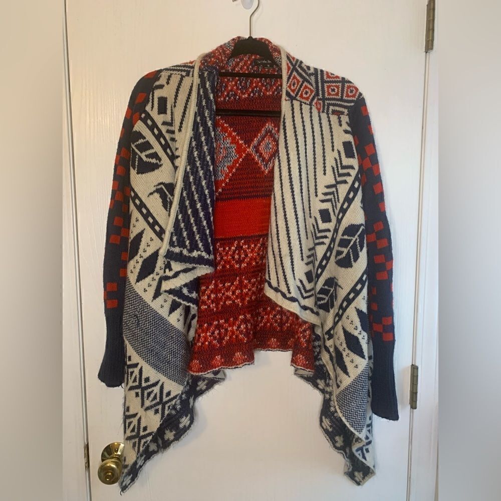 Double Zero Aztec print cardigan size M - Picture 3 of 12